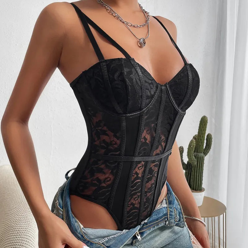 Isla | Body corset brodé élégant