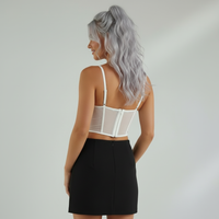 Top Corset Femme en Mesh