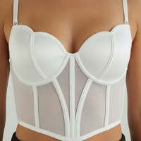 Top Corset Femme en Mesh