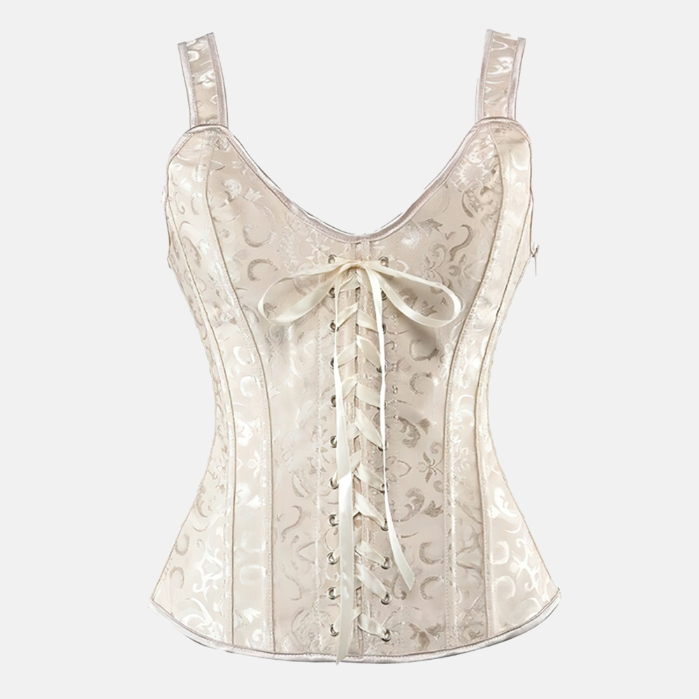 Bustier corset ivoire
