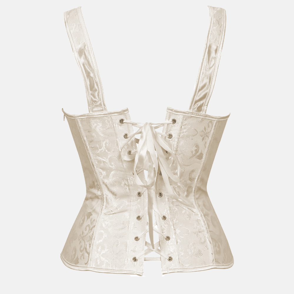 Bustier corset ivoire