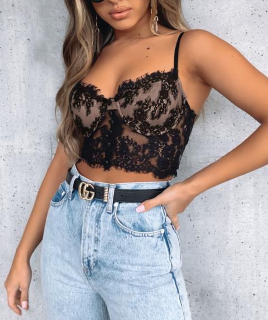Bustier Noir Dentelle