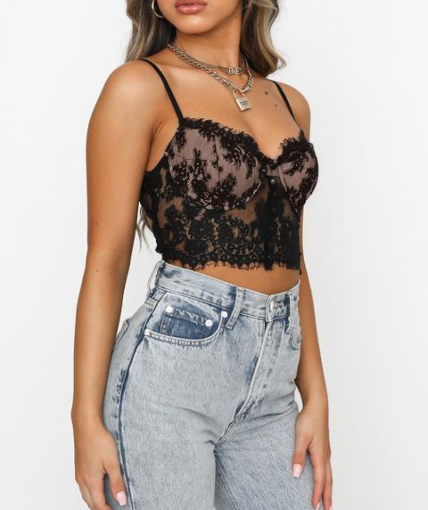 Bustier Noir Dentelle