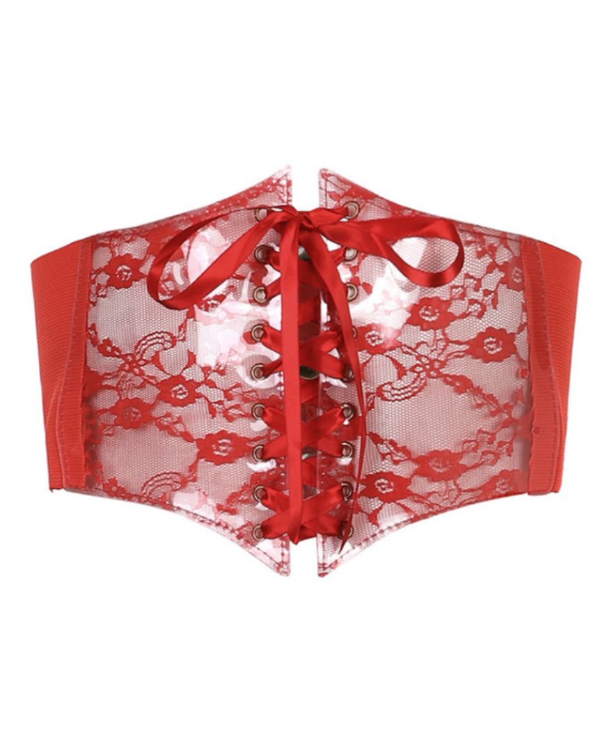 Ceinture Corset Rouge