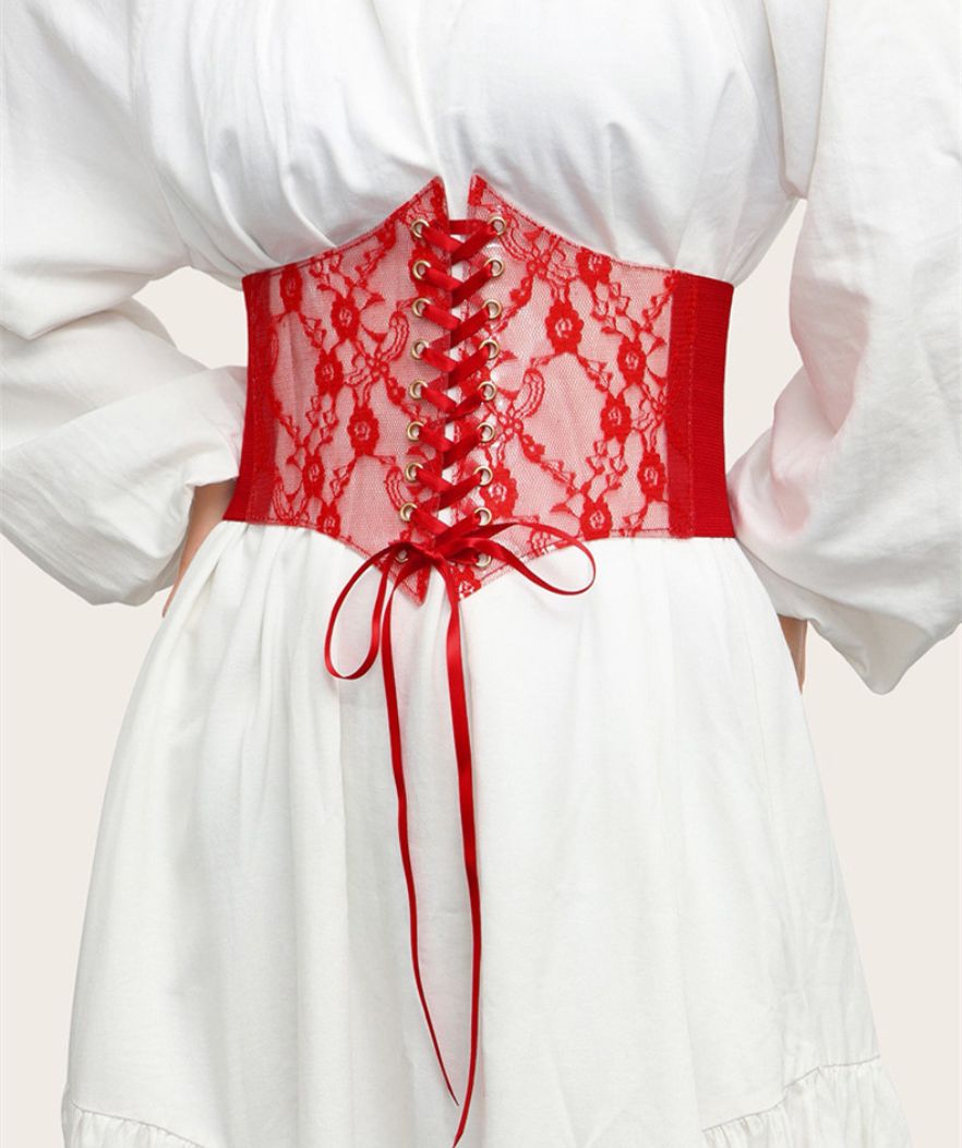 Ceinture Corset Rouge