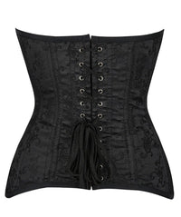 Corset Bustier Femme Satin Noir