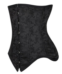 Corset Bustier Femme Satin Noir