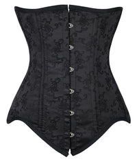 Corset Bustier Femme Satin Noir