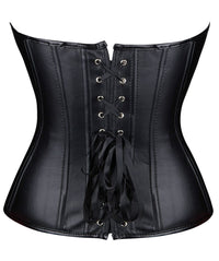 Corset Cuir Noir Femme