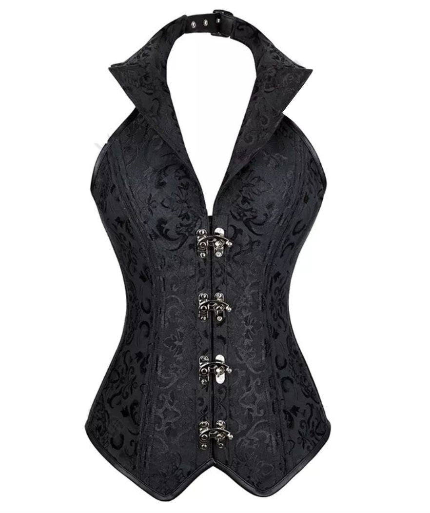 Corset Noir Bretelle Femme