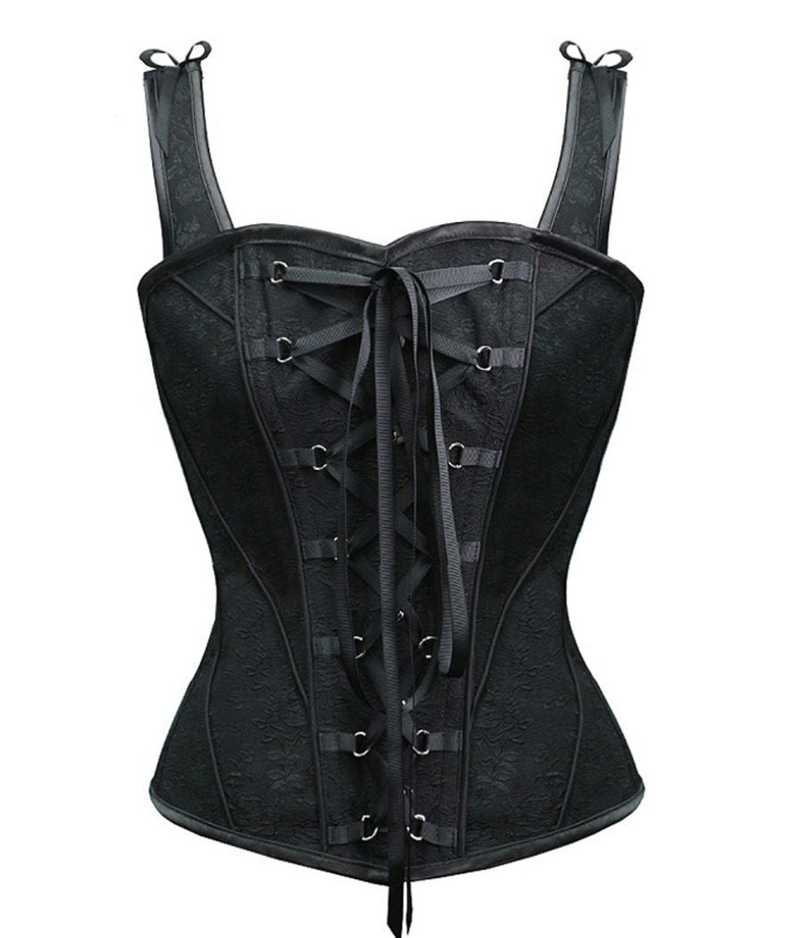 Corset Noir Bretelle