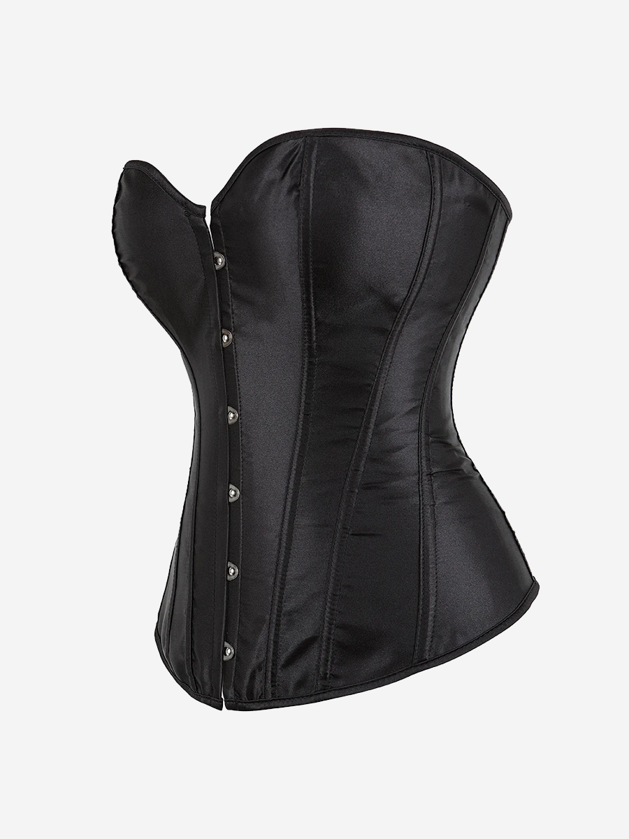 Corset noir simple bustier