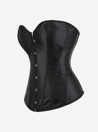 Corset noir simple bustier
