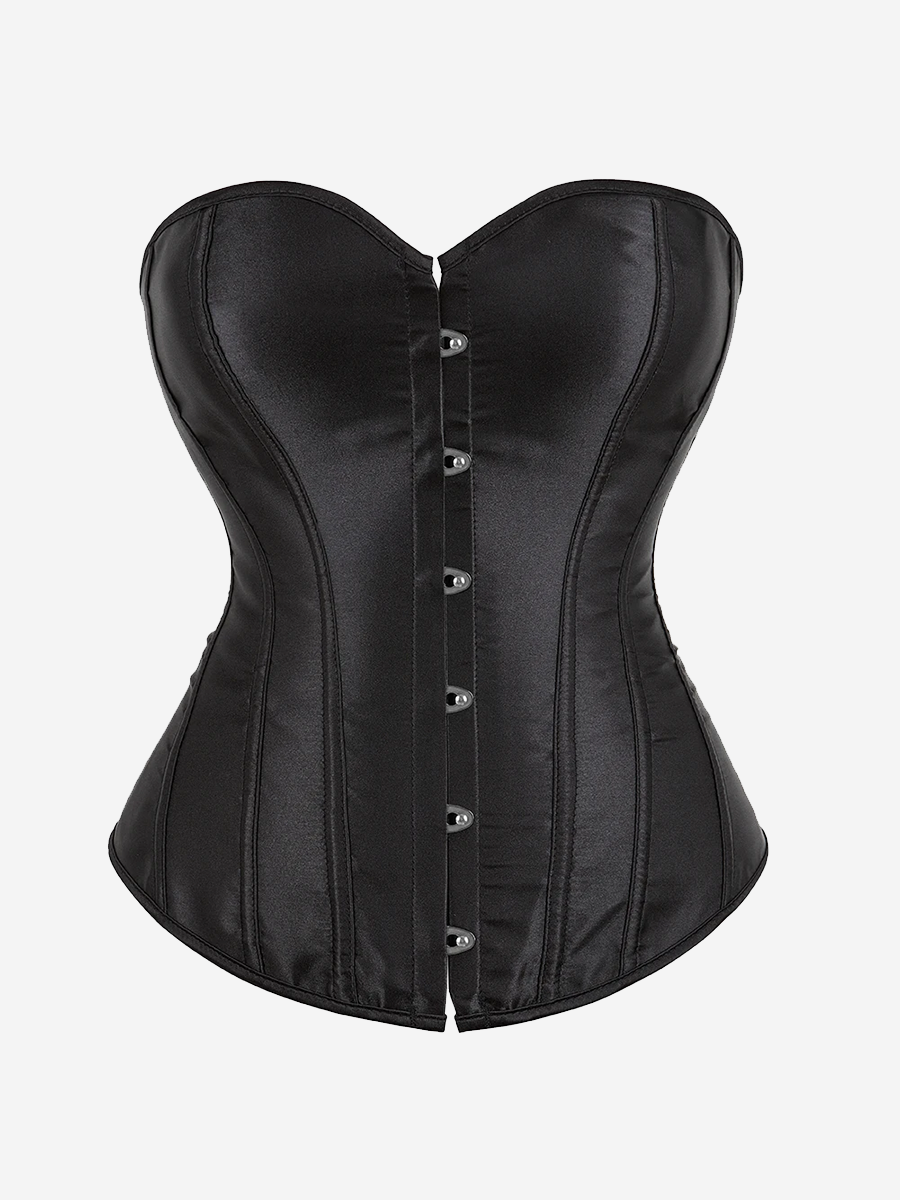 Corset noir simple bustier