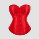 Corset Satin Femme Rouge