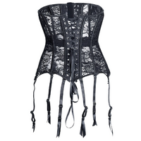 Corset serre-taille avec porte-jarretelles