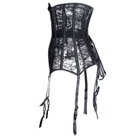 Corset serre-taille avec porte-jarretelles