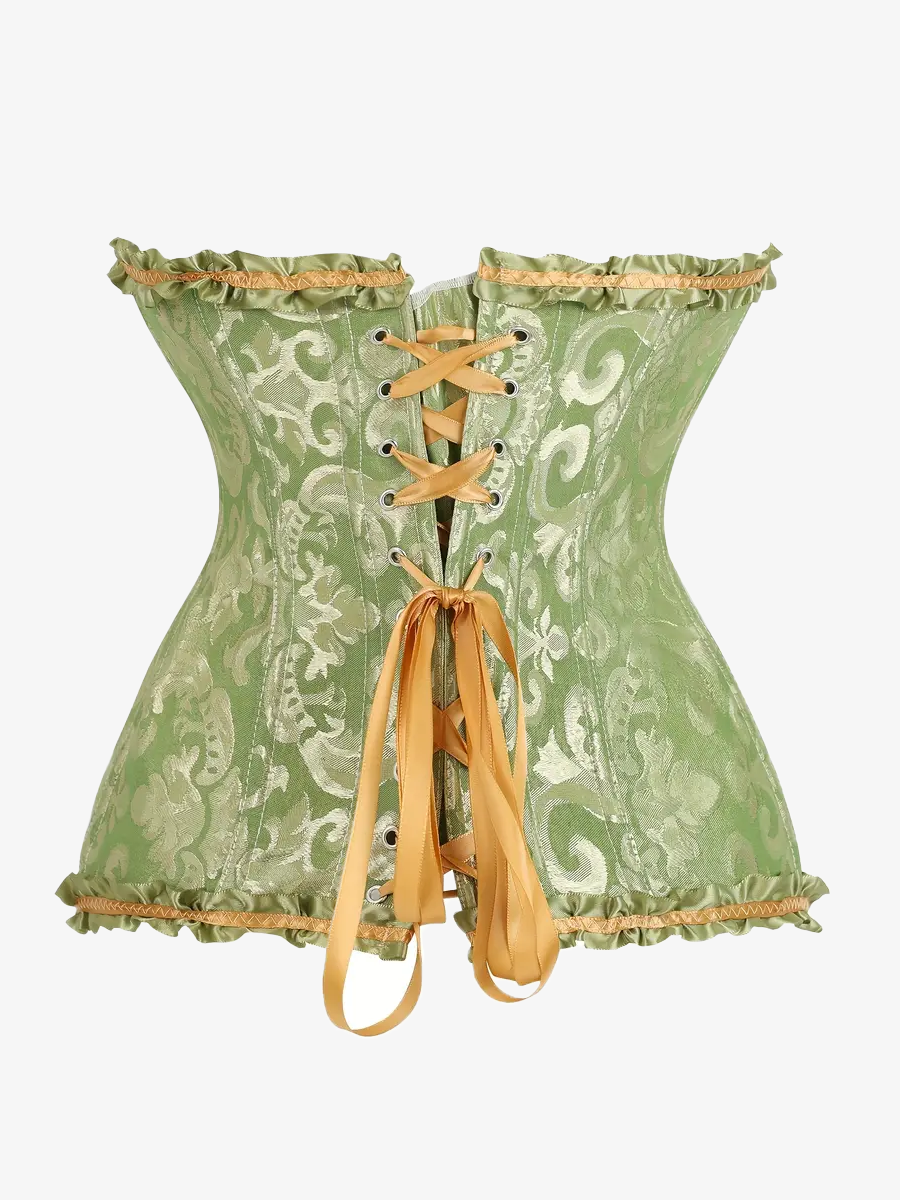 Corset vert anis bustier