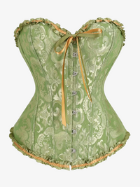 Corset vert anis bustier