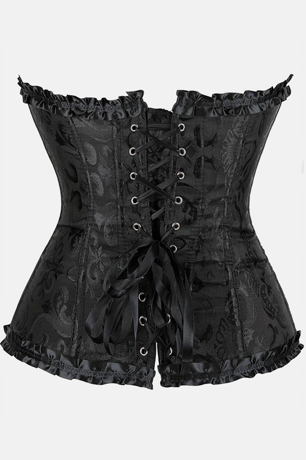 Corset victorien noir bustier