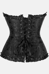 Corset victorien noir bustier