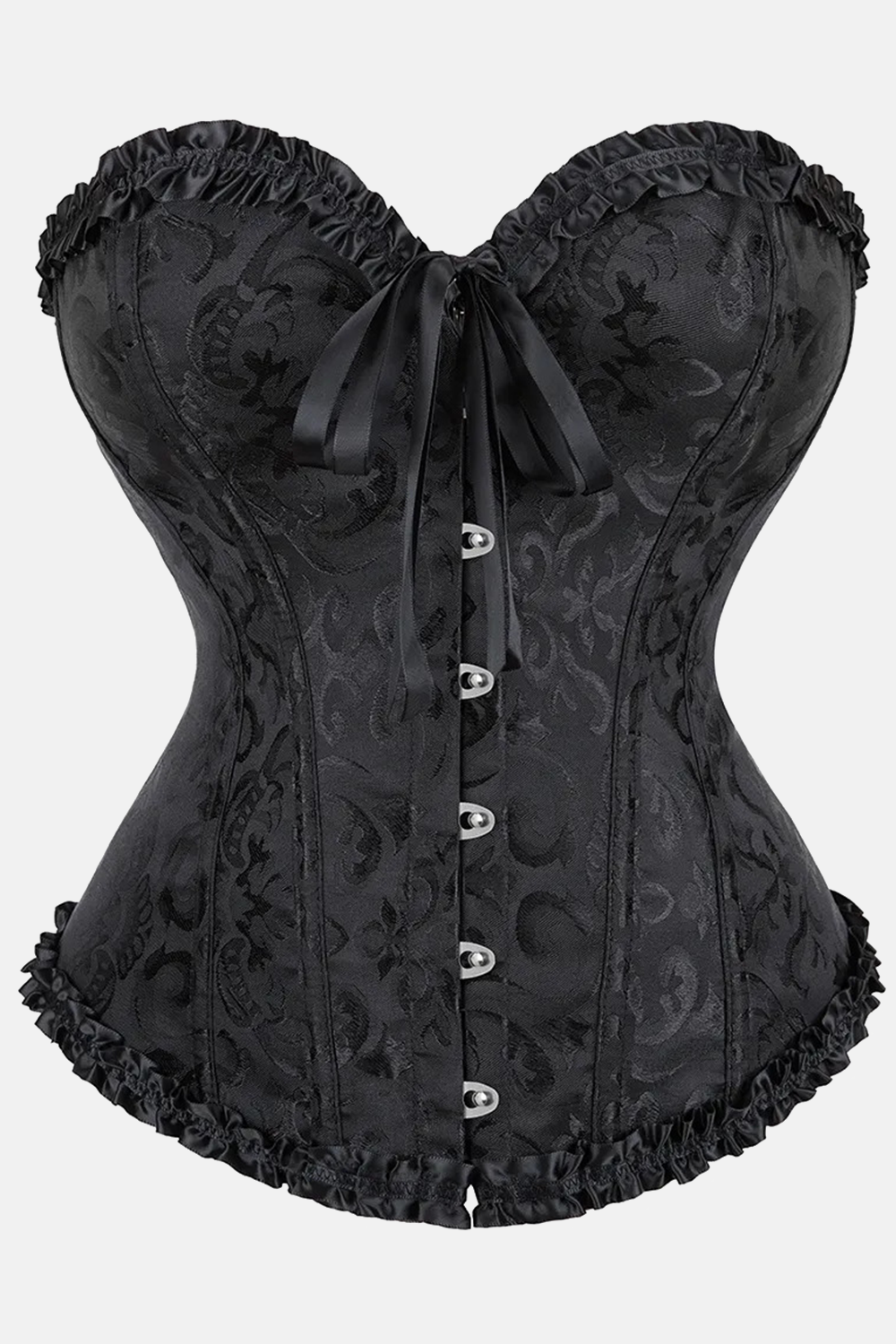 Corset victorien noir bustier