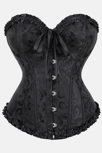 Corset victorien noir bustier