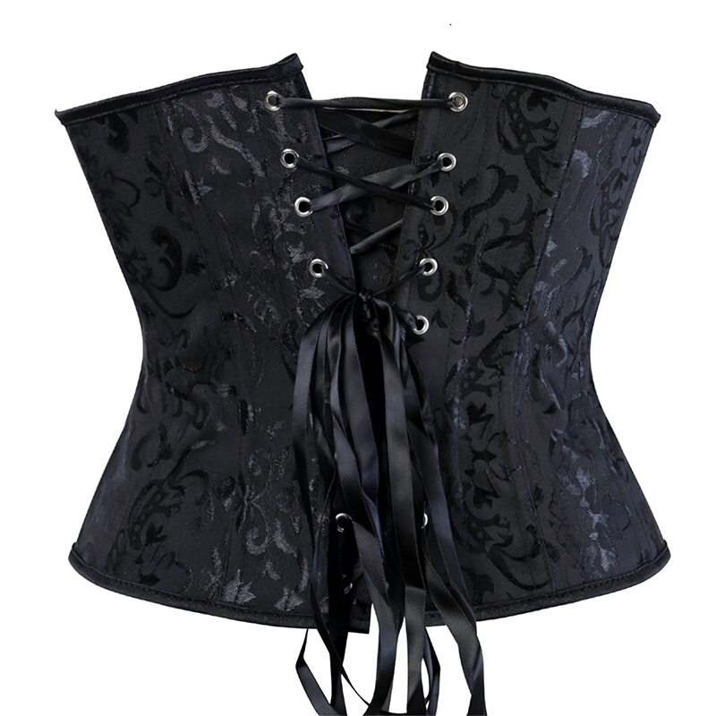 Corset victorien serre-taille noir