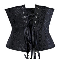 Corset victorien serre-taille noir
