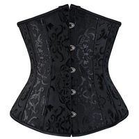Corset victorien serre-taille noir