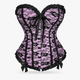 Luna Rune 34 Boned Overlay-Lace Structured Corset