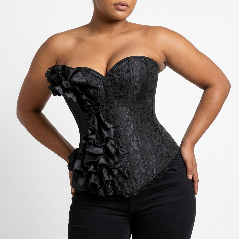 Dual-Closure Boned Structured Corset