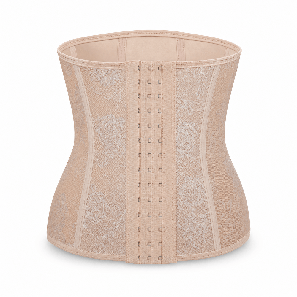 Luna Rune 34 Floral Boned Hook-Eye Waist Trainer