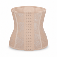 Luna Rune 34 Floral Boned Hook-Eye Waist Trainer