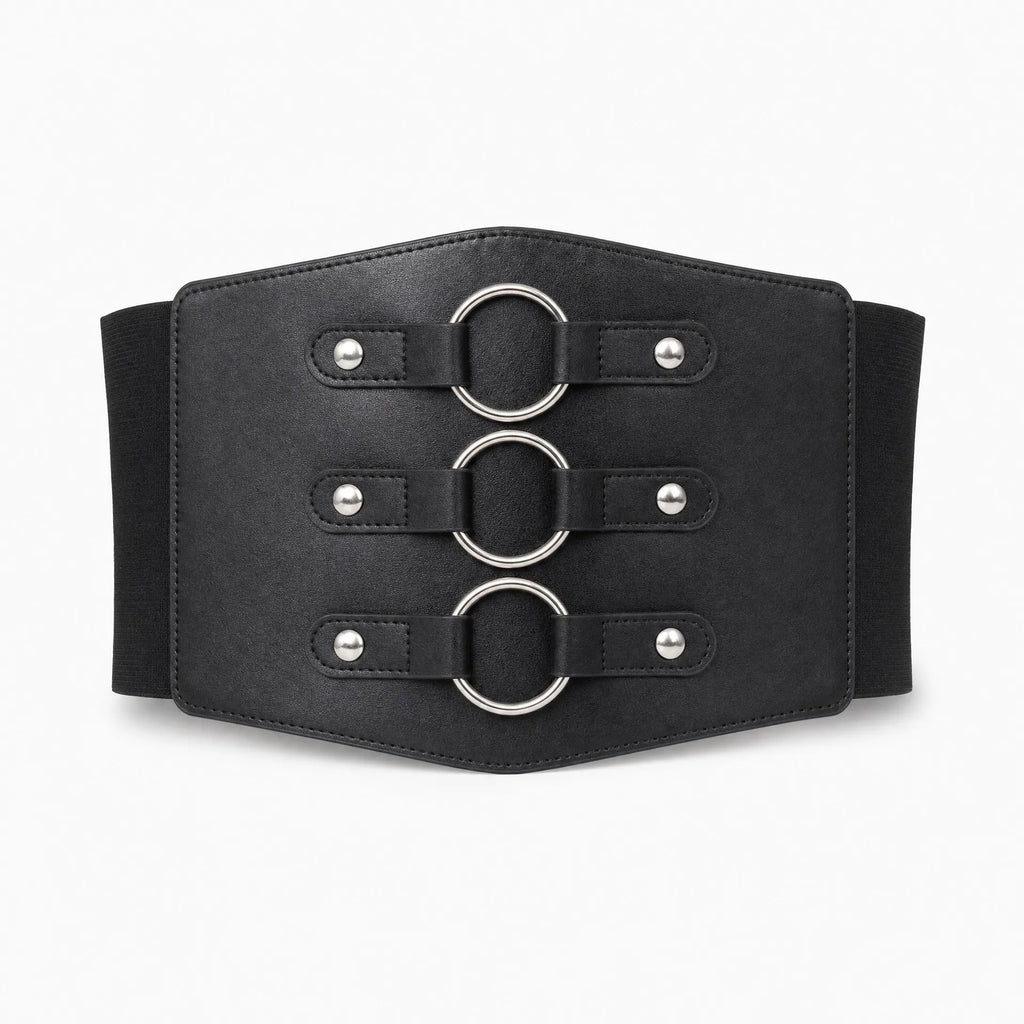 Luna Rune 36 Ring-Detail Elasticated Corset Belt