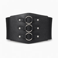 Luna Rune 36 Ring-Detail Elasticated Corset Belt