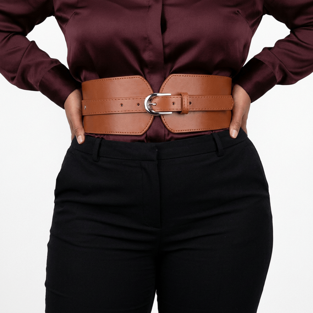 Luna Rune 70 cm Wide Buckle-Fastening Corset Belt