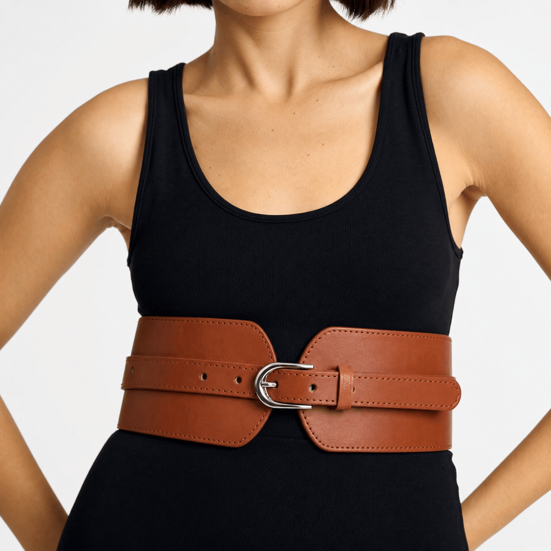 Luna Rune 70 cm Wide Buckle-Fastening Corset Belt