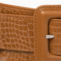 Luna Rune 90cm Crocodile-Embossed Waist Corset Belt