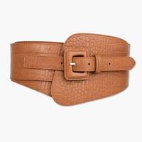 Luna Rune 90cm Crocodile-Embossed Waist Corset Belt