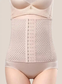 Luna Rune Beige / XS Boned Breathable Hook-Eye Waist Trainer