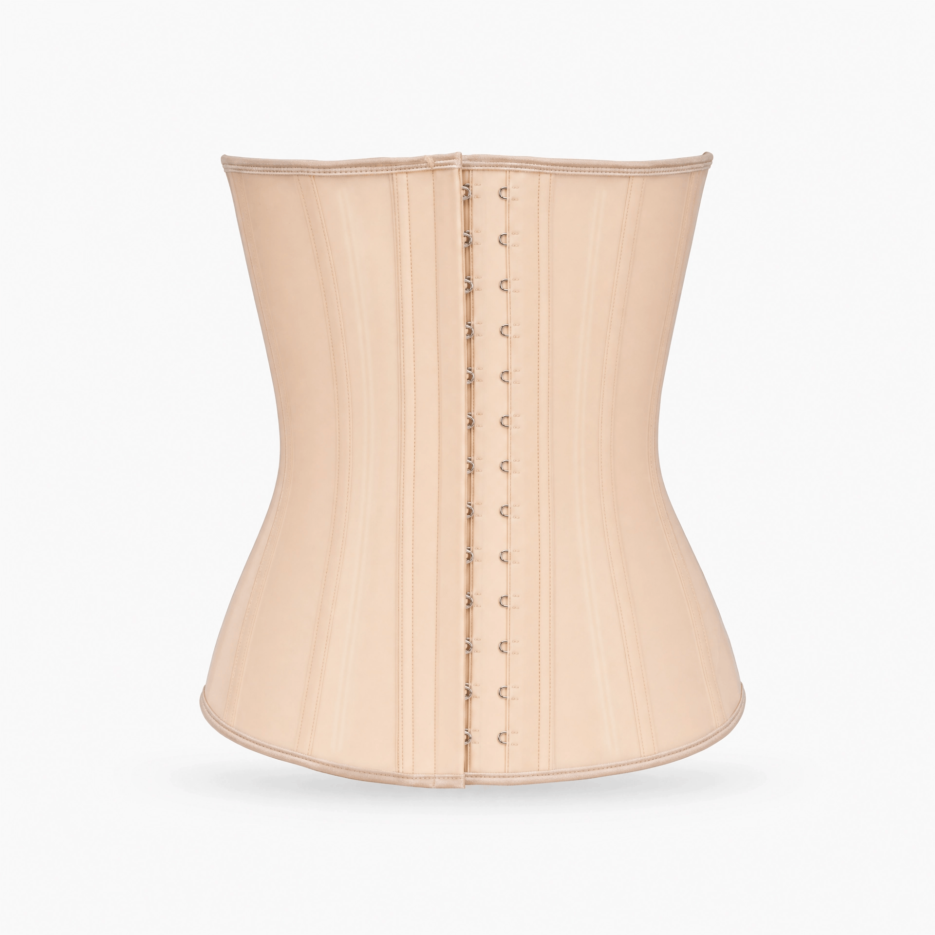 Luna Rune Beige / XXS Boned Hook-Eye Slimming Waist Trainer