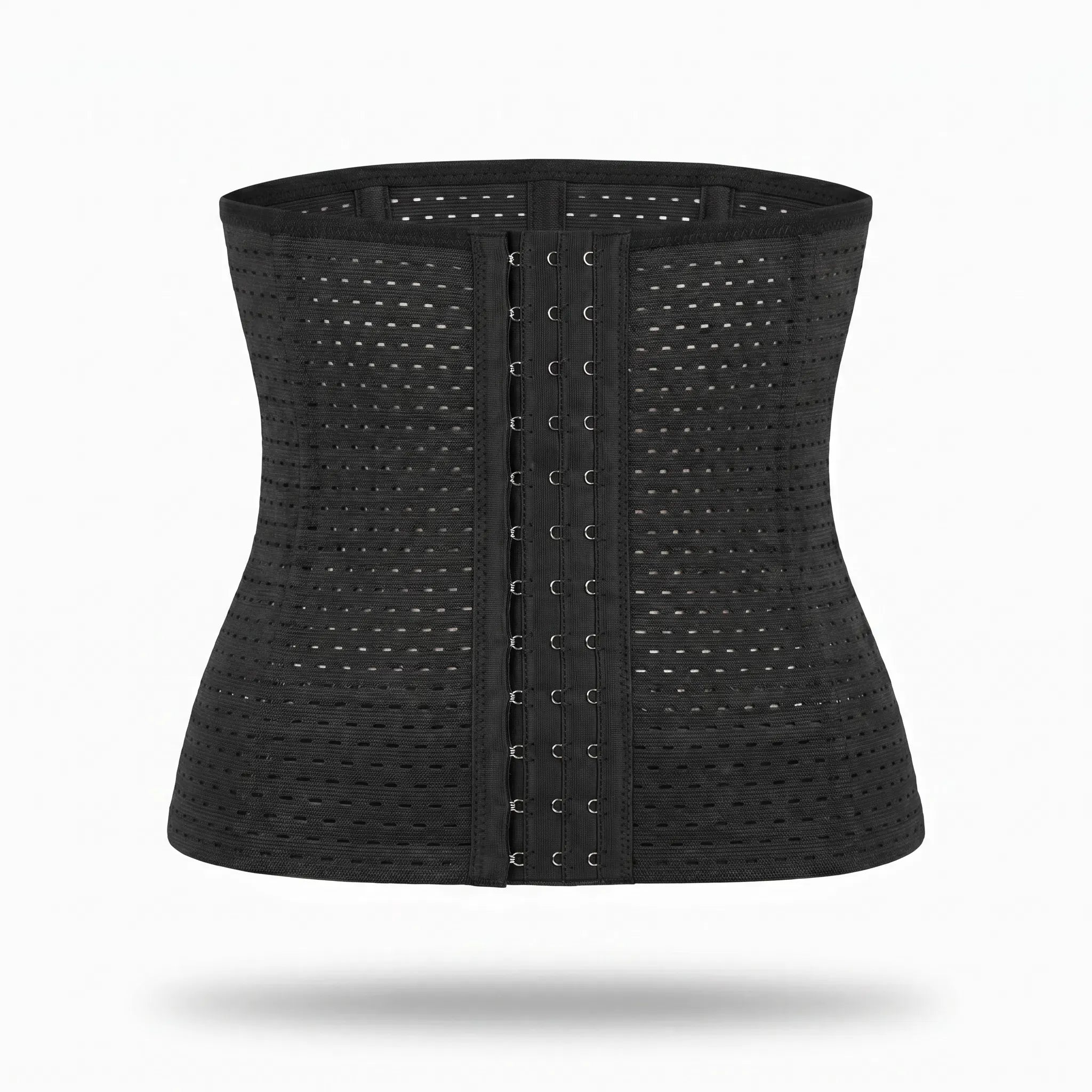 Luna Rune Black / XS Boned Breathable Hook-Eye Waist Trainer