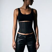 Luna Rune Boned Breathable Hook-Eye Waist Trainer