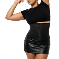 Luna Rune Boned Breathable Hook-Eye Waist Trainer