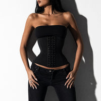 Luna Rune Boned Firm-Control Hook-Eye Waist Trainer