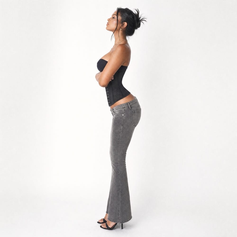 Luna Rune Boned Firm-Control Hook-Eye Waist Trainer