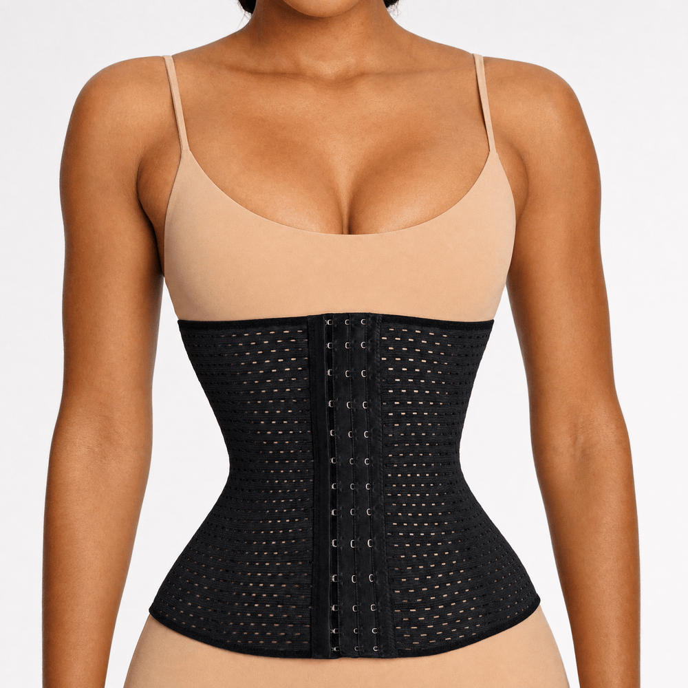 Luna Rune Boned Hook-Eye Firm-Shaping Waist Trainer