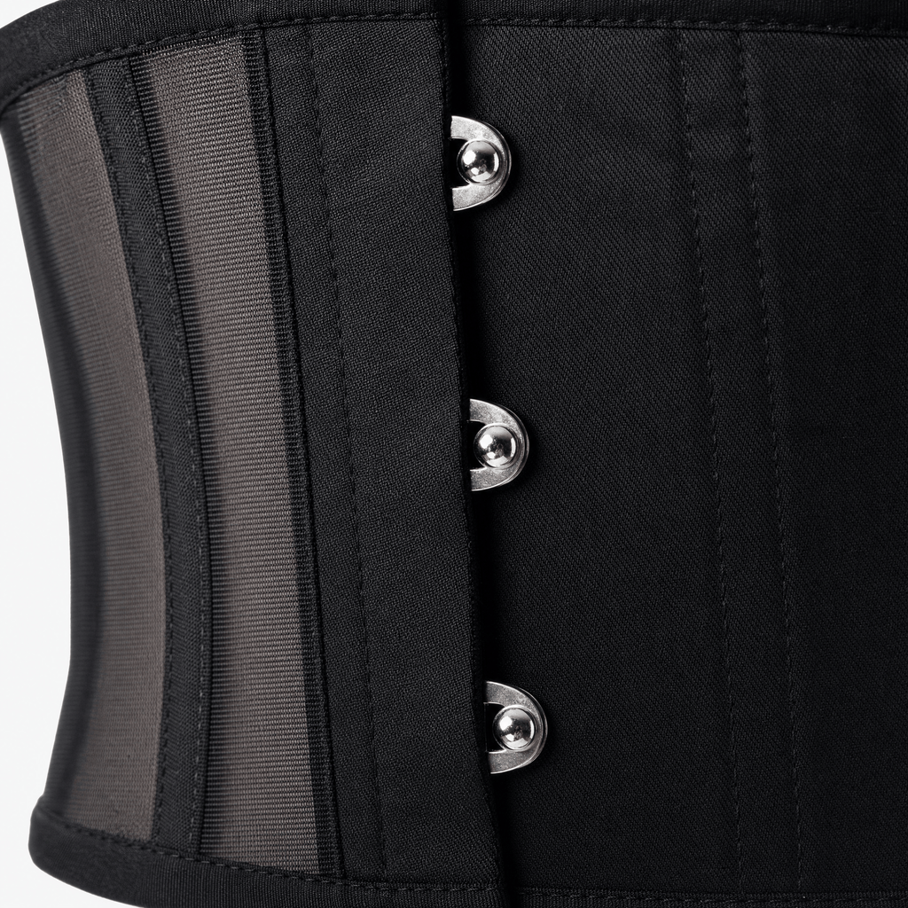 Luna Rune Boned Hook-Eye Panel Waist Trainer