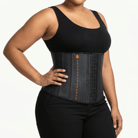 Luna Rune Boned Hook-Eye Slimming Waist Trainer